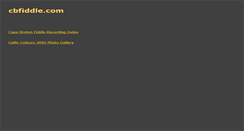 Desktop Screenshot of cbfiddle.com